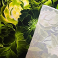 Preview: Bio Viskosejersey mit Überbreite (Stoffbreite ca. 170 cm): Eigenproduktion Frozen Flowers von Graustufen-Stoffe
